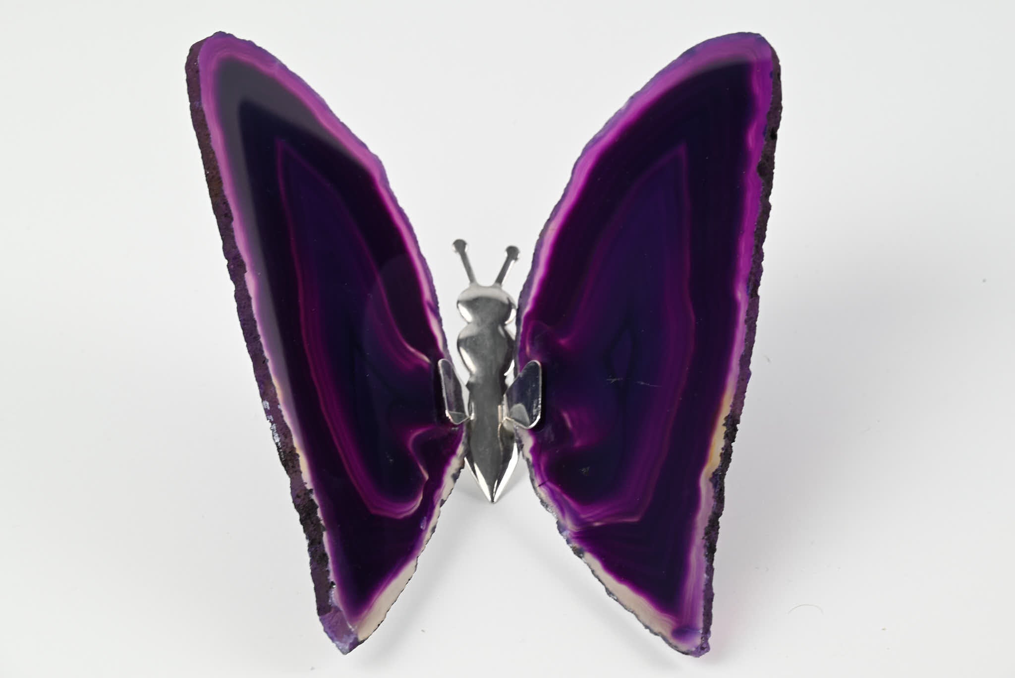 Purple Agate "Butterfly" Freestanding 13cm - #BUPURF-90032
