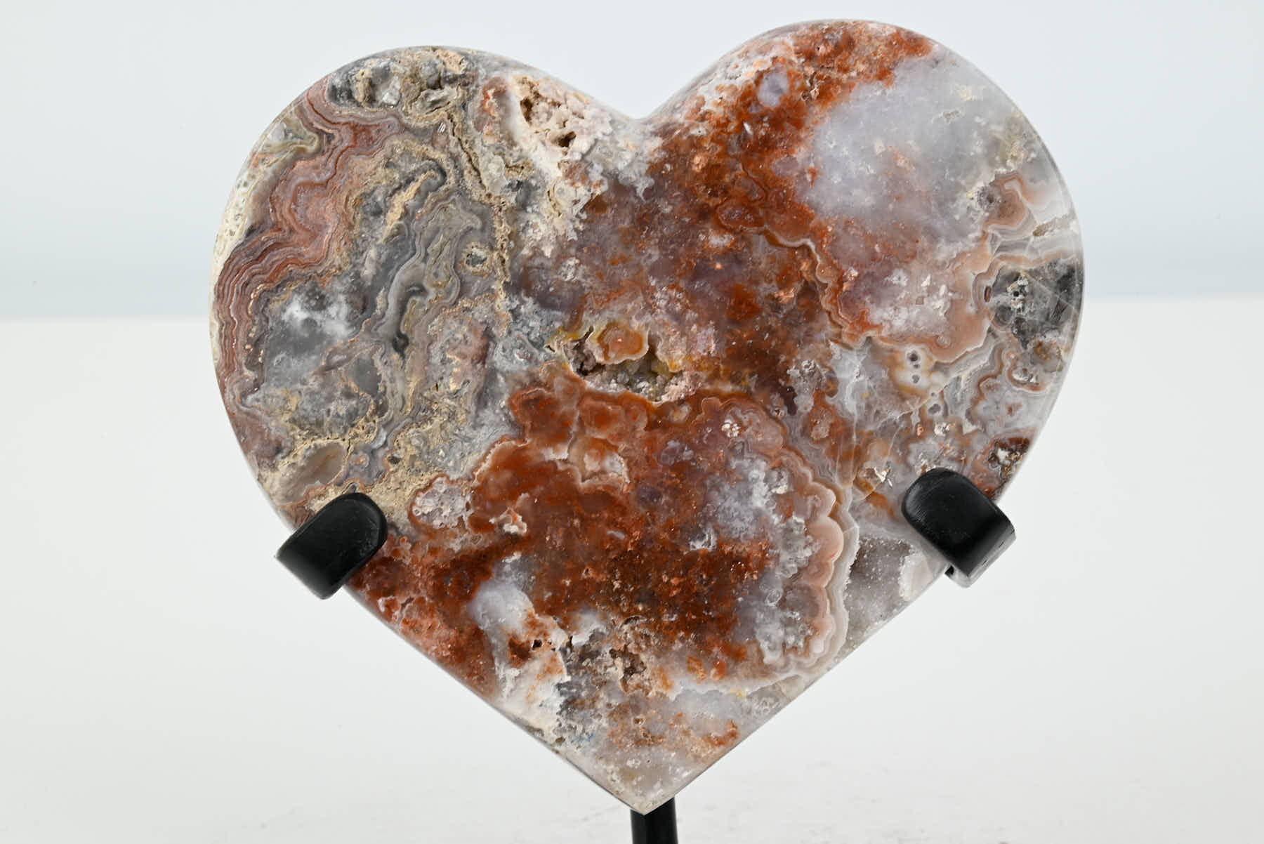 Extra Quality Pink Amethyst Heart - 0.65kg, 13cm high - #HTPINK-34001