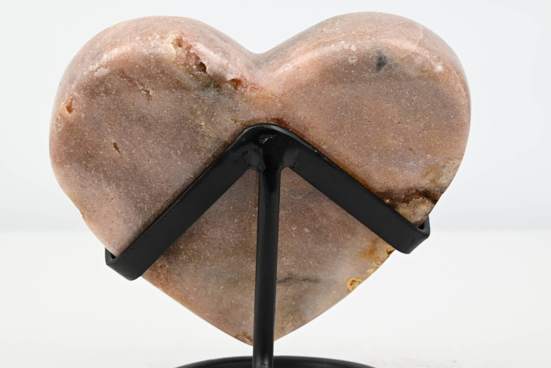 Extra Quality Pink Amethyst Heart - 0.69kg, 12cm high - #HTPINK-34005