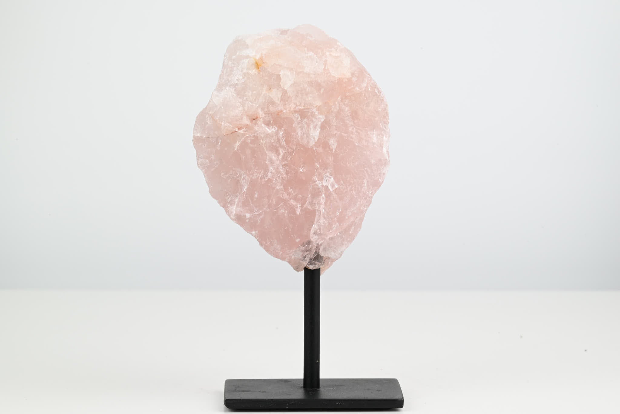 Rose Quartz Cluster on Stand - Small 16cm Tall - #CLUSRO-63002