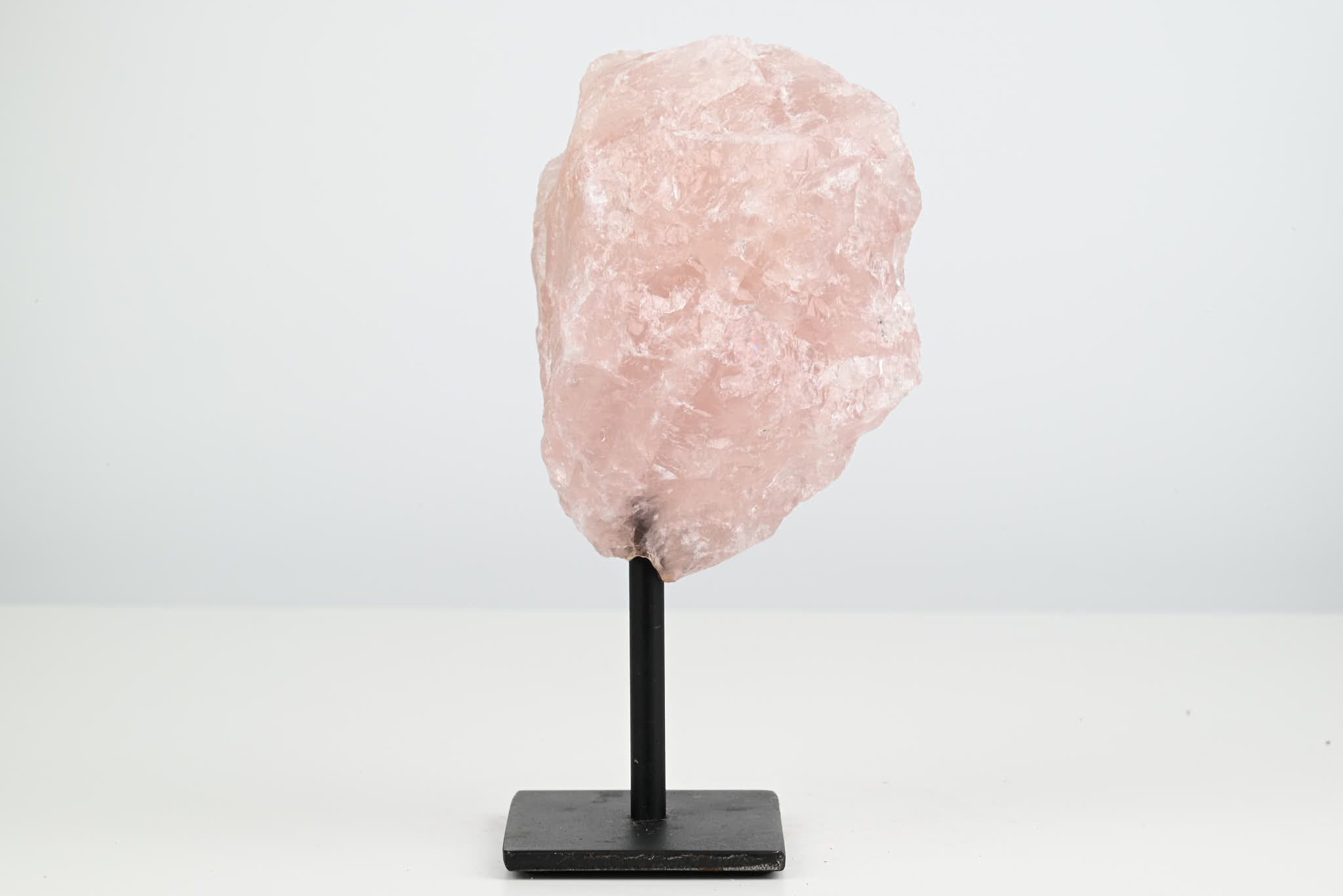 Rose Quartz Cluster on Stand - Small 16cm Tall - #CLUSRO-63002