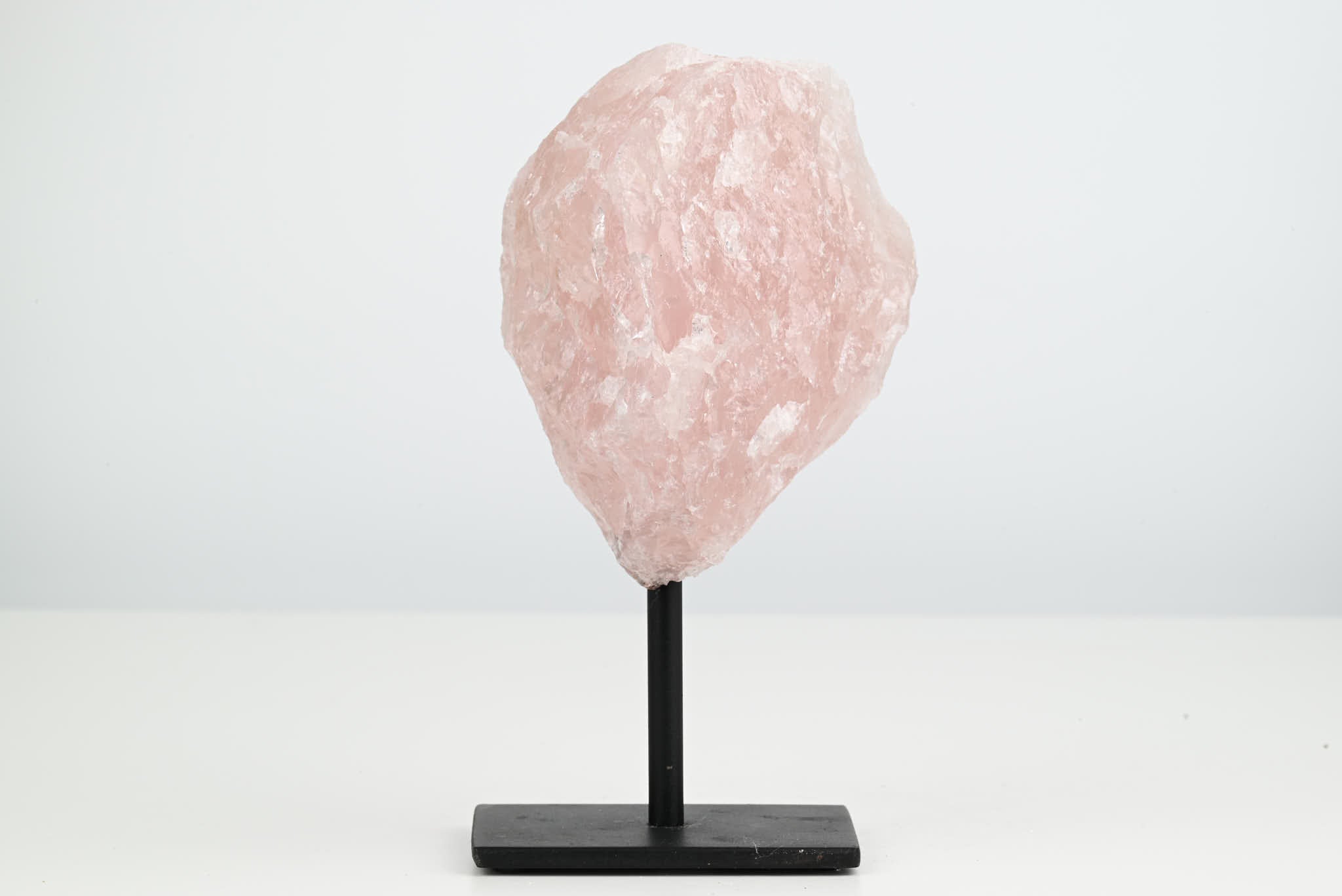 Rose Quartz Cluster on Stand - Small 16cm Tall - #CLUSRO-63002