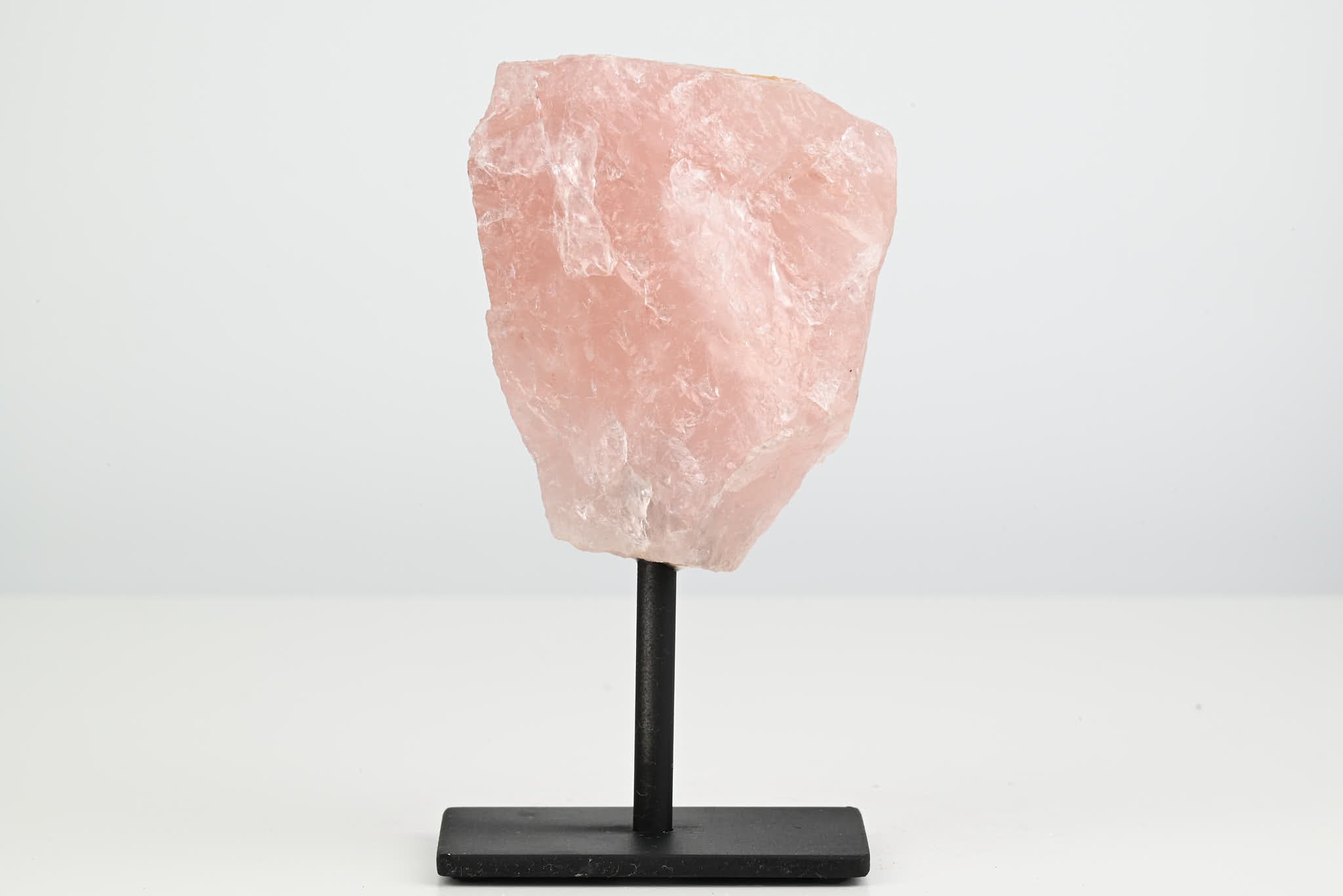 Rose Quartz Cluster on Stand - Small 14cm Tall - #CLUSRO-63003