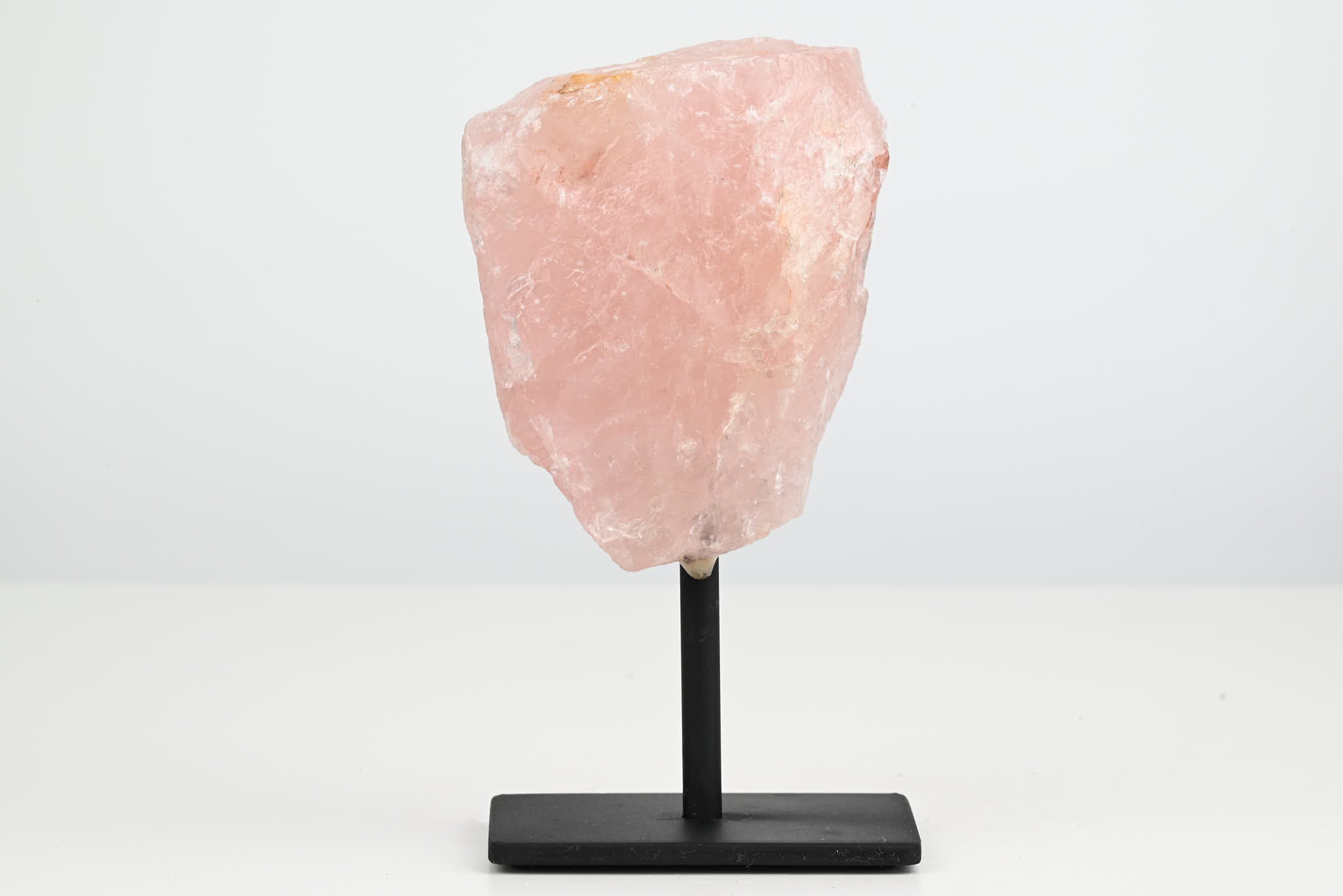 Rose Quartz Cluster on Stand - Small 14cm Tall - #CLUSRO-63003