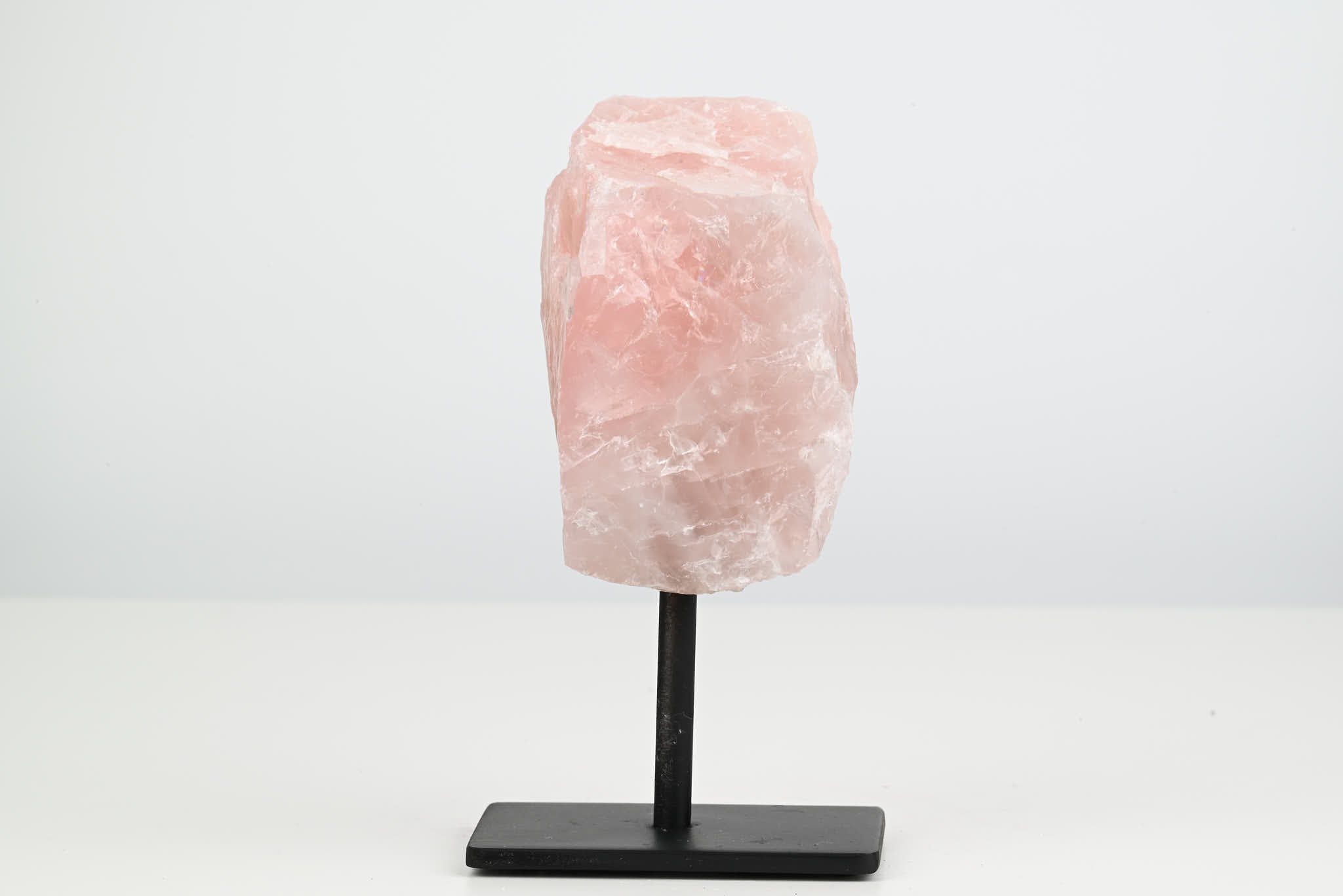 Rose Quartz Cluster on Stand - Small 13cm Tall - #CLUSRO-63004