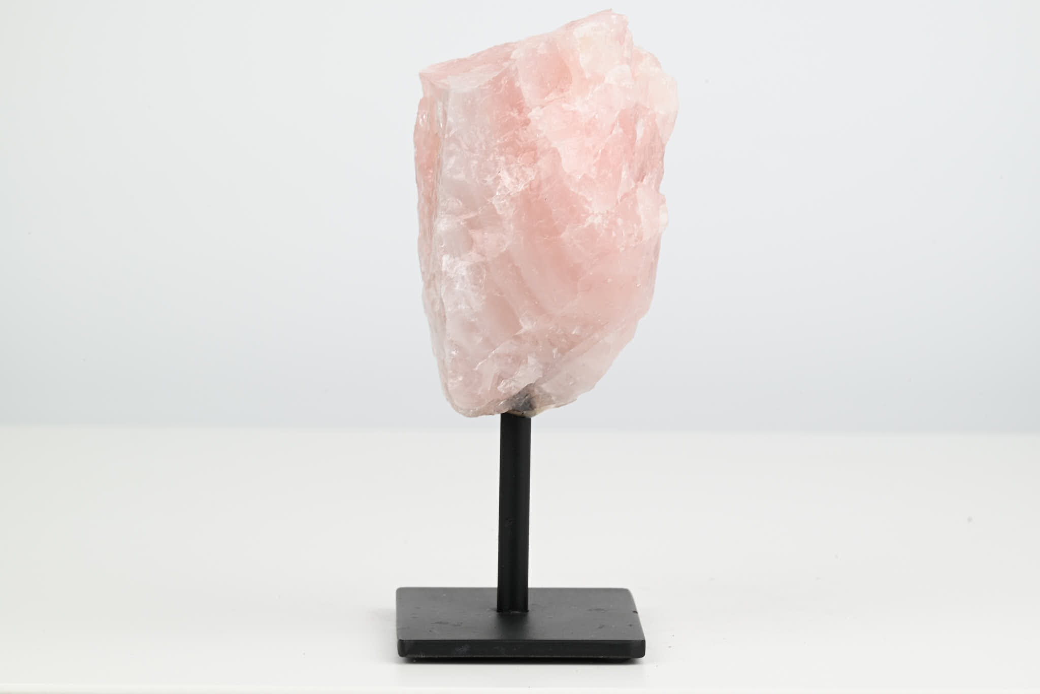 Rose Quartz Cluster on Stand - Small 13cm Tall - #CLUSRO-63004
