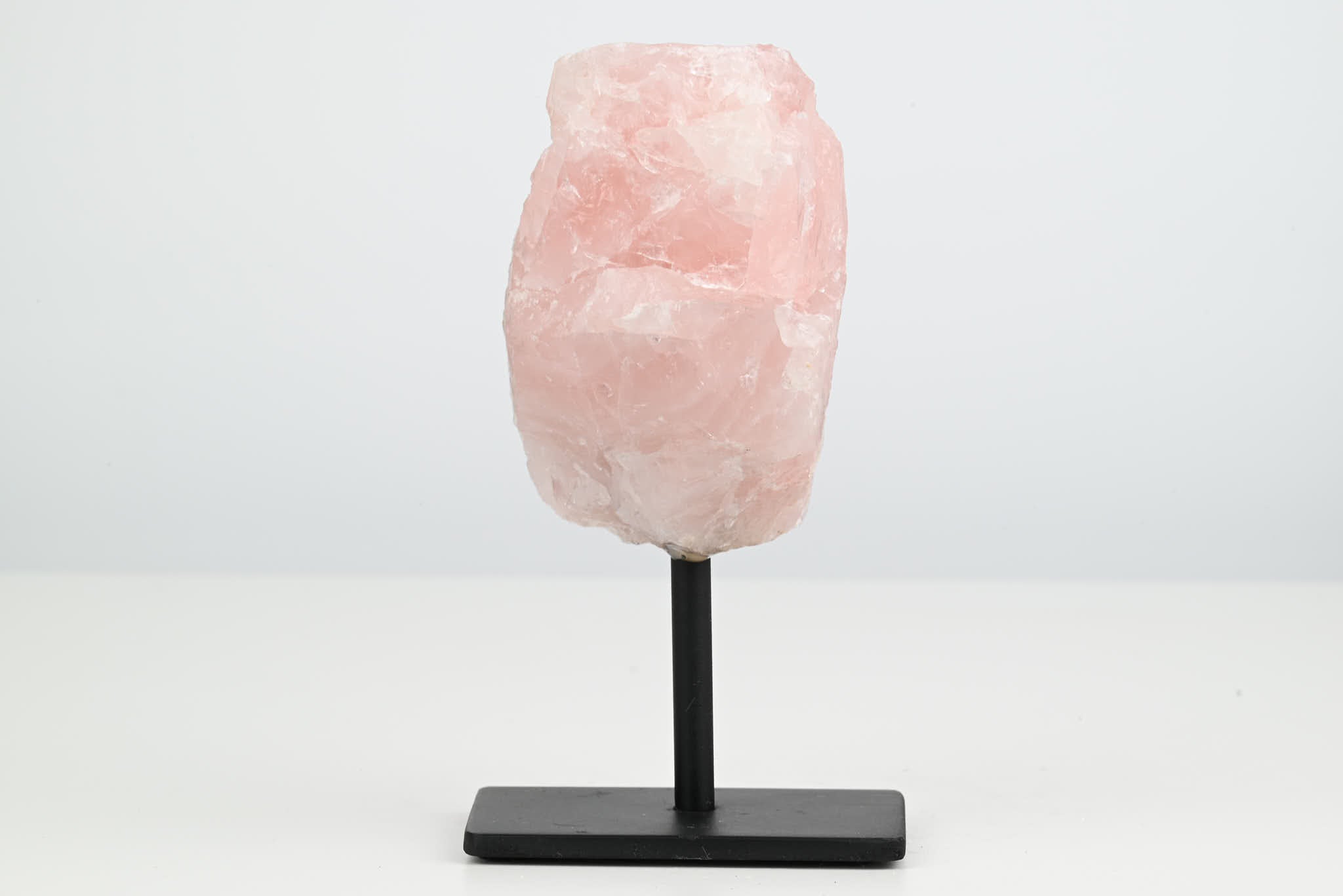 Rose Quartz Cluster on Stand - Small 13cm Tall - #CLUSRO-63004