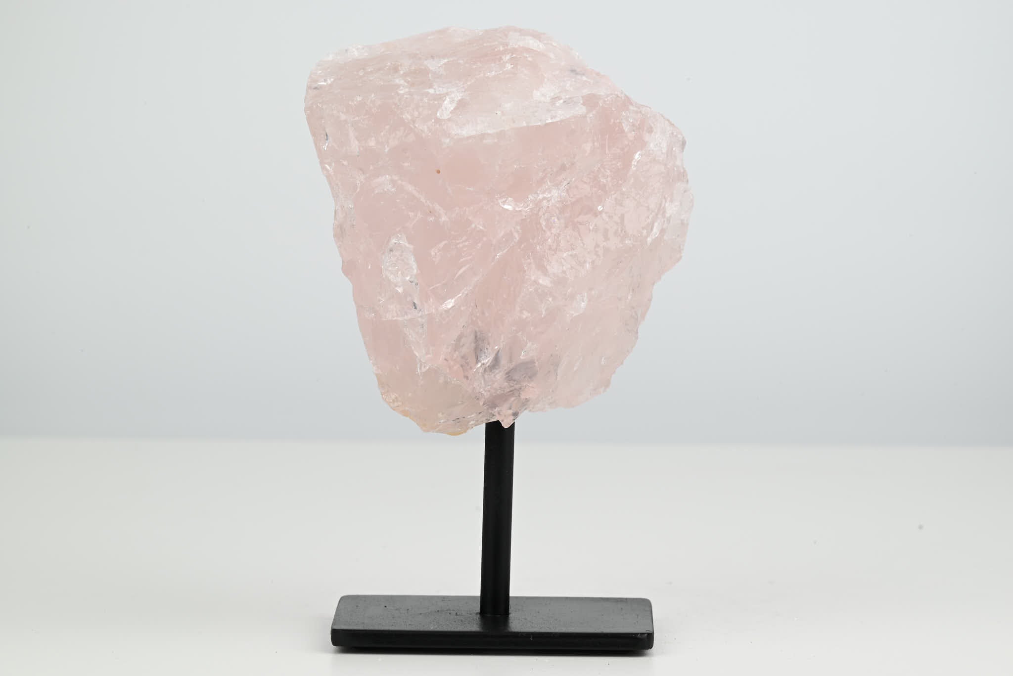 Rose Quartz Cluster on Stand - Small 14cm Tall - #CLUSRO-63005