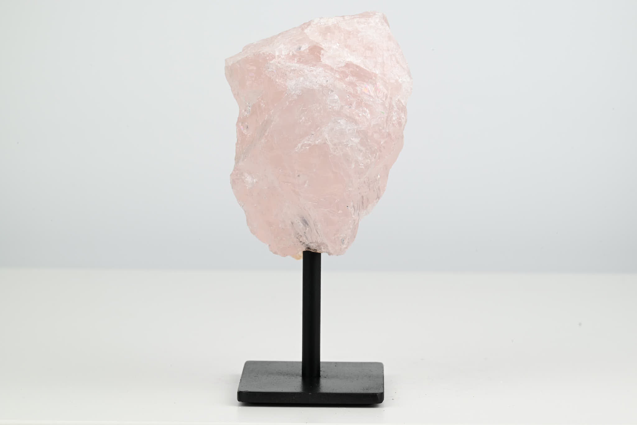 Rose Quartz Cluster on Stand - Small 14cm Tall - #CLUSRO-63005