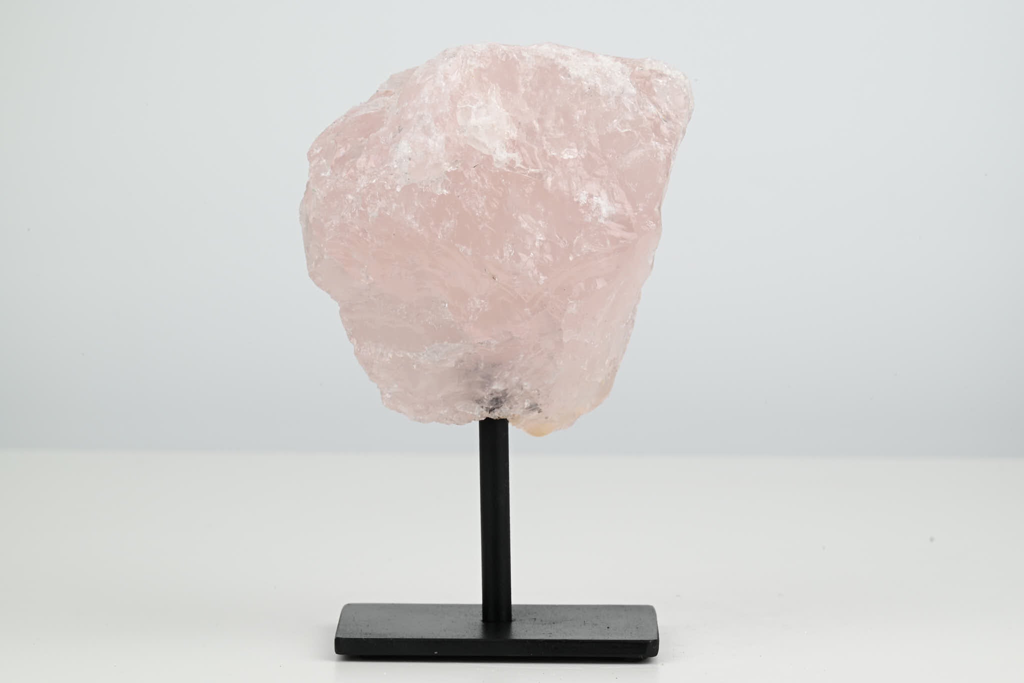 Rose Quartz Cluster on Stand - Small 14cm Tall - #CLUSRO-63005