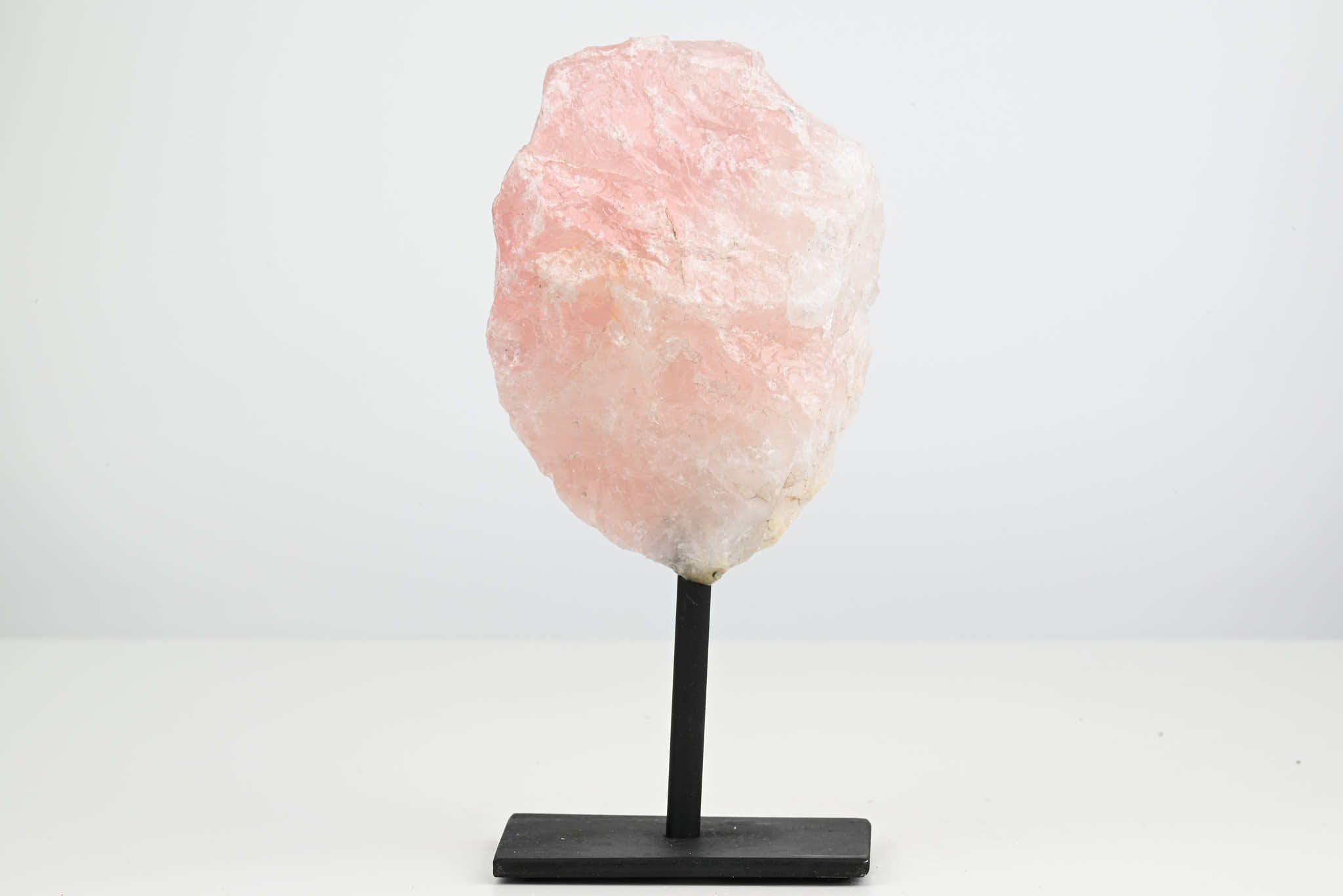 Rose Quartz Cluster on Stand - Small 16cm Tall - #CLUSRO-63006
