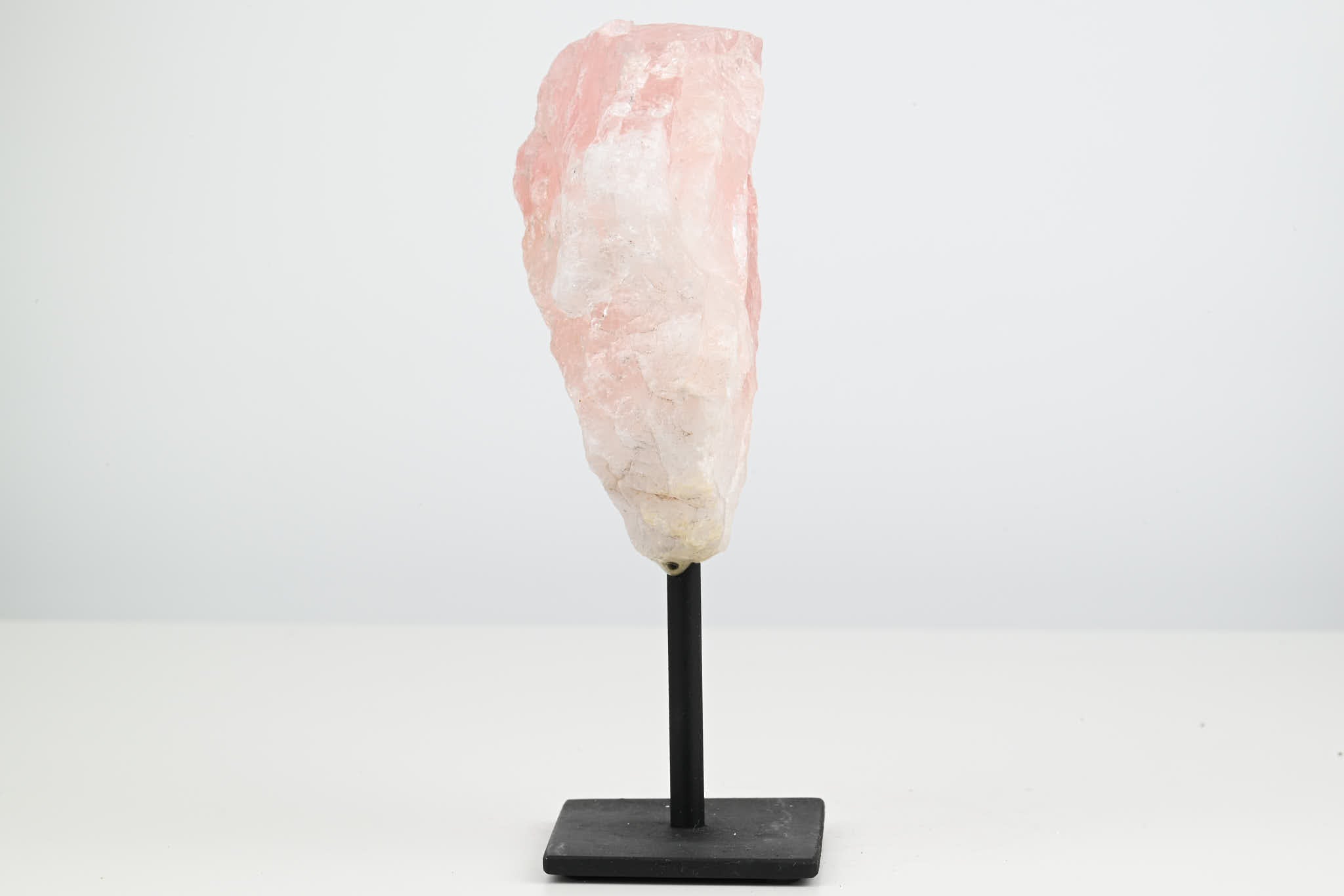 Rose Quartz Cluster on Stand - Small 16cm Tall - #CLUSRO-63006