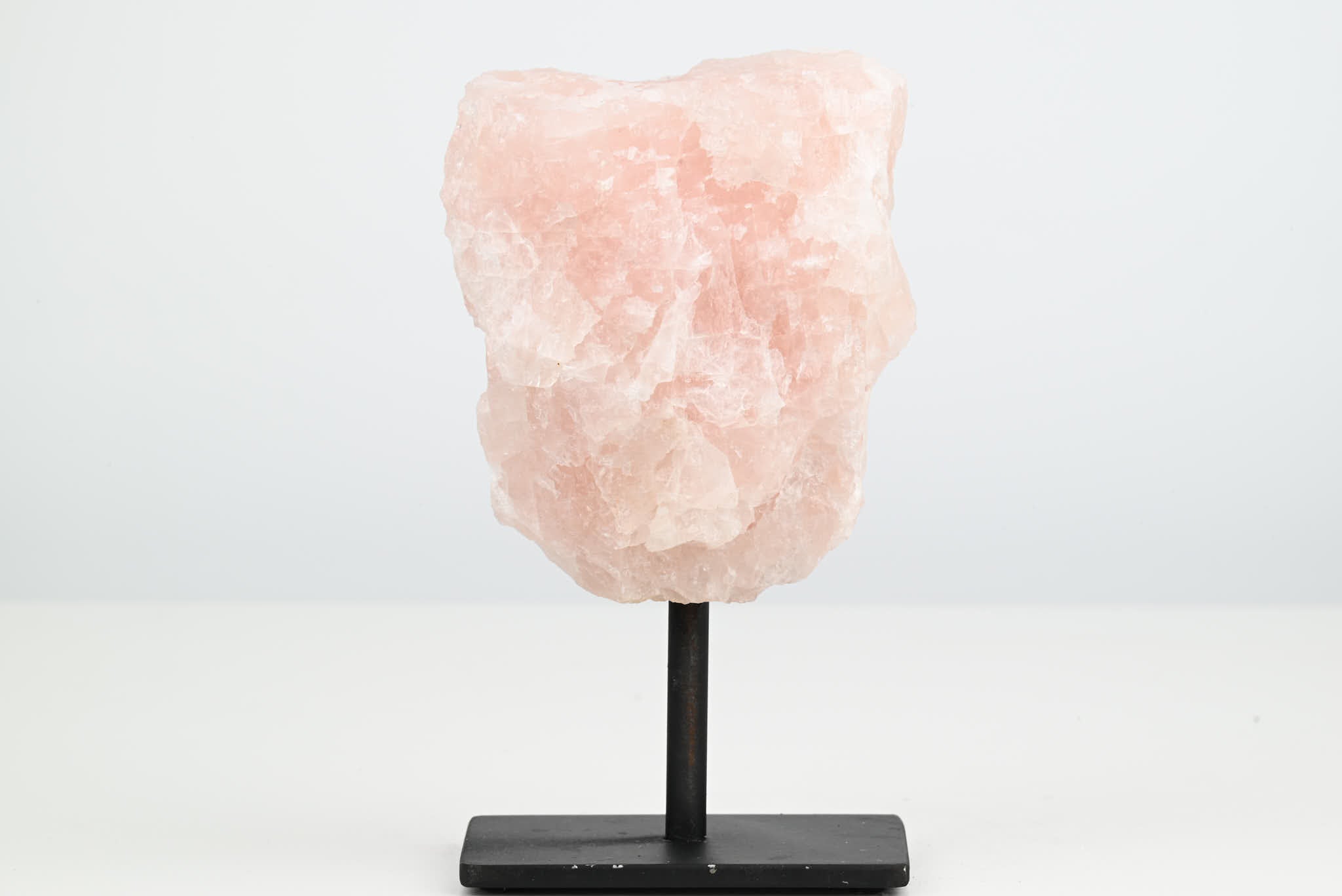 Rose Quartz Cluster on Stand - Small 13cm Tall - #CLUSRO-63007