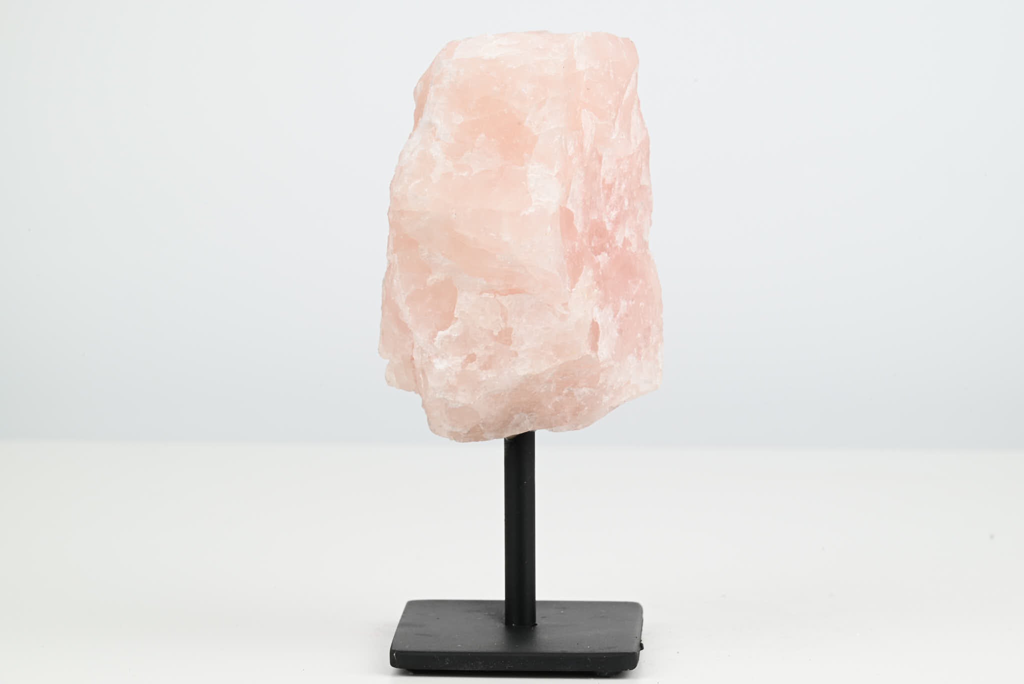 Rose Quartz Cluster on Stand - Small 13cm Tall - #CLUSRO-63007