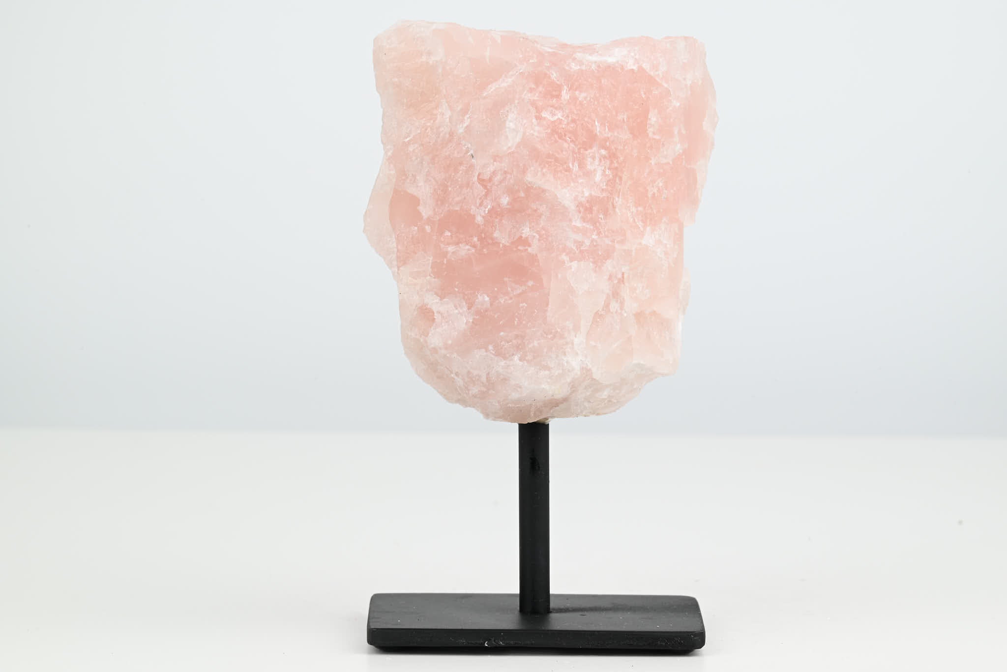 Rose Quartz Cluster on Stand - Small 13cm Tall - #CLUSRO-63007