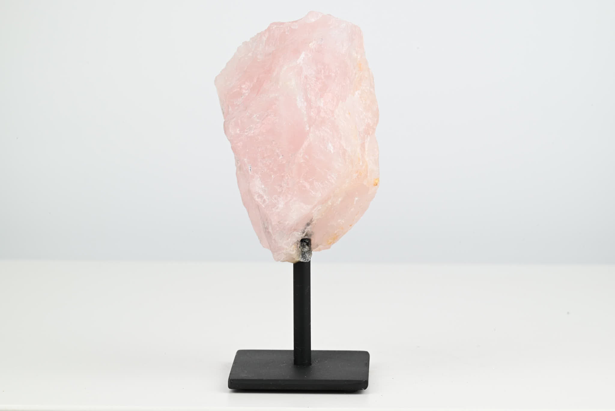 Rose Quartz Cluster on Stand - Small 14cm Tall - #CLUSRO-63008