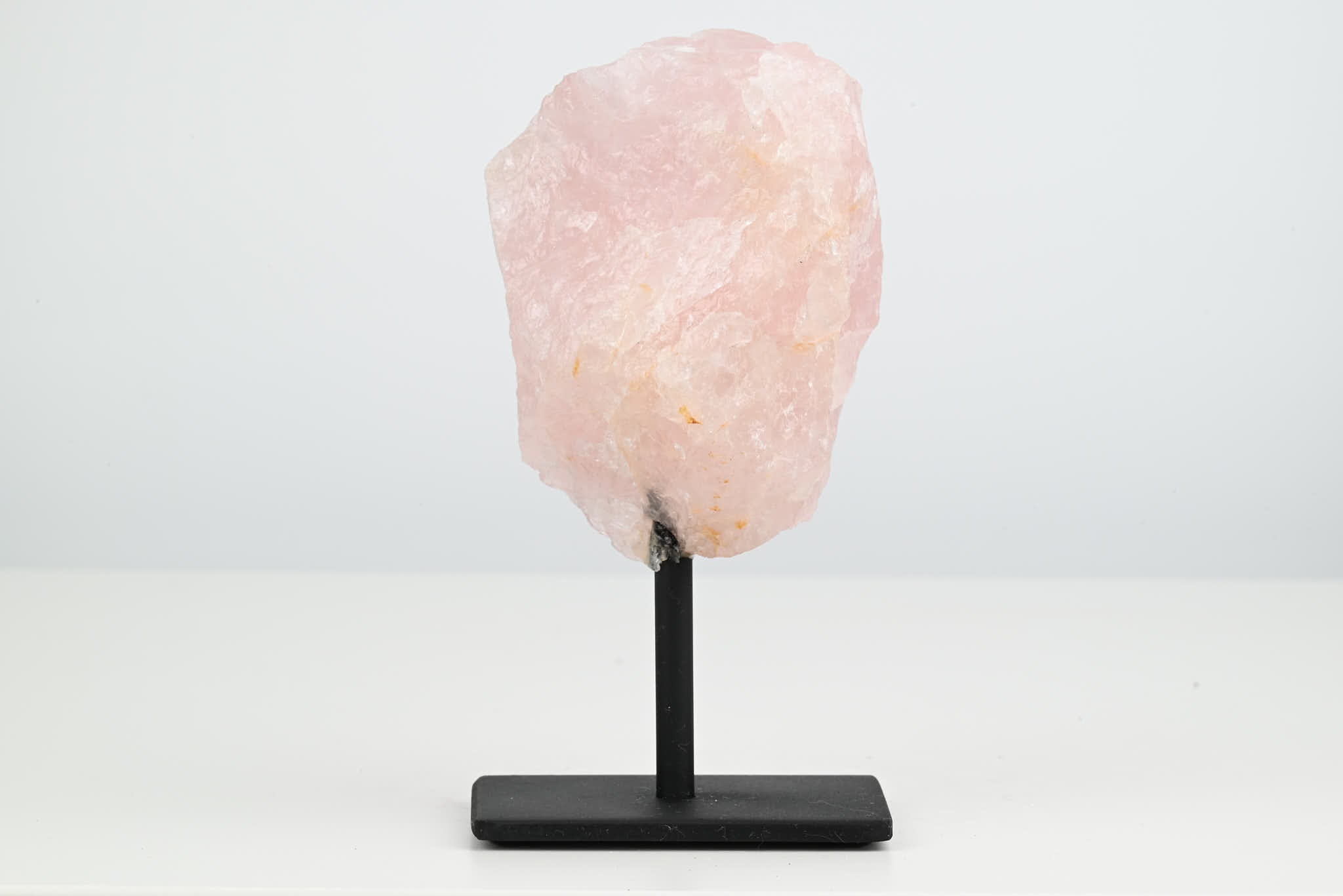 Rose Quartz Cluster on Stand - Small 14cm Tall - #CLUSRO-63008