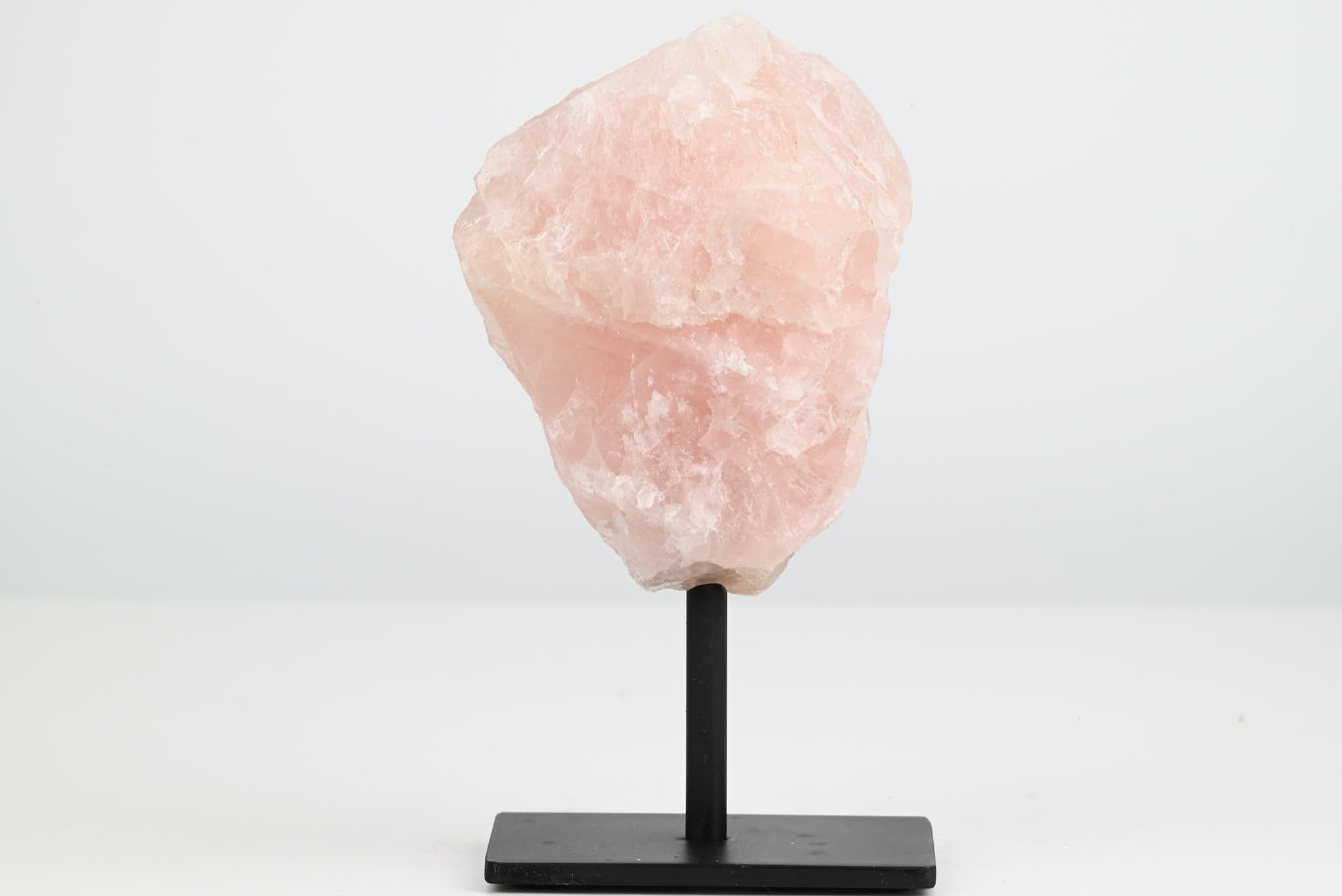 Rose Quartz Cluster on Stand - Small 14cm Tall - #CLUSRO-63009