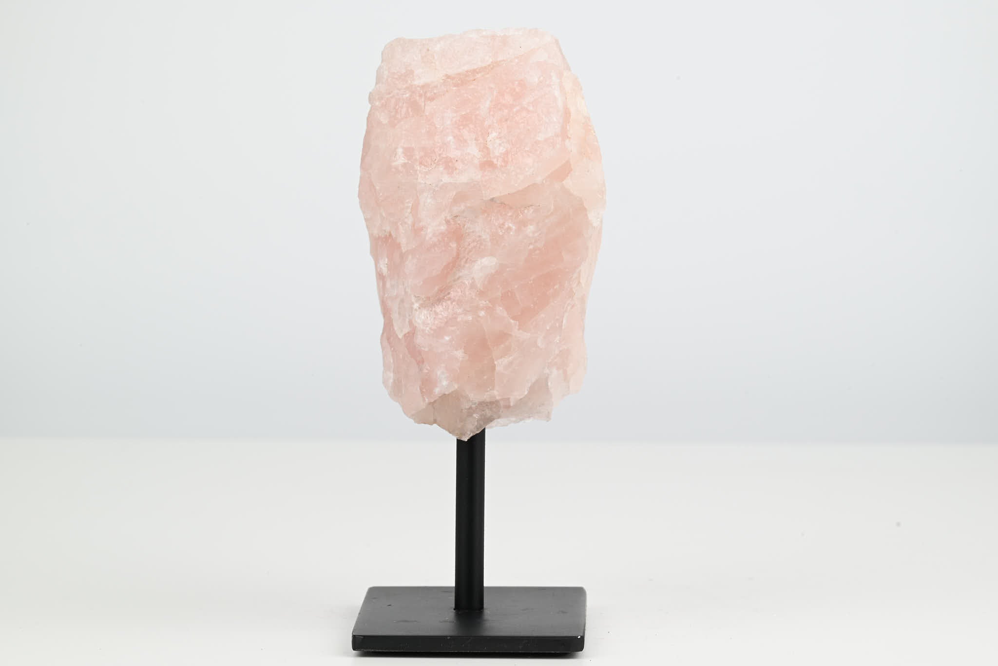 Rose Quartz Cluster on Stand - Small 14cm Tall - #CLUSRO-63009