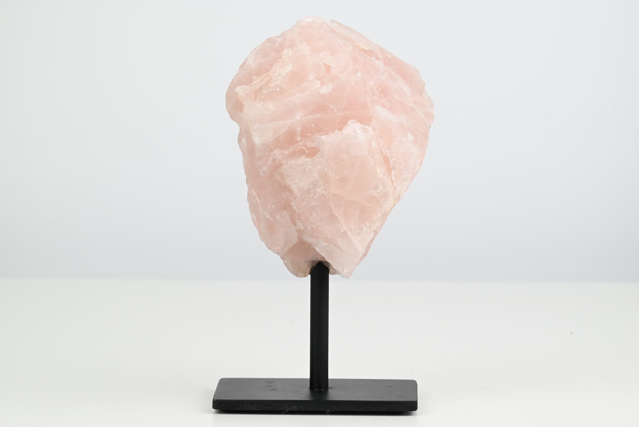 Rose Quartz Cluster on Stand - Small 14cm Tall - #CLUSRO-63009