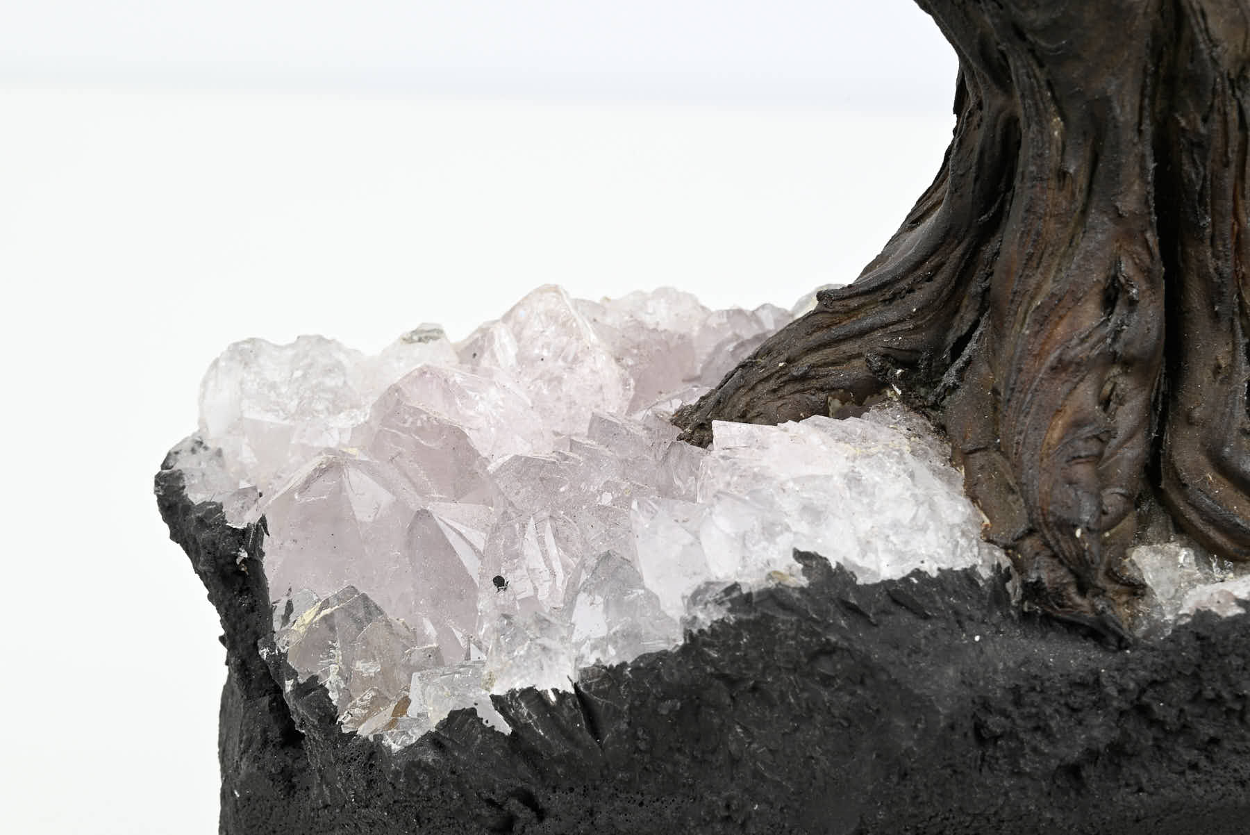 Handmade 39cm Tall Gemstone Tree with Amethyst base and 180 Sodalite gems - #TRSODA-36002