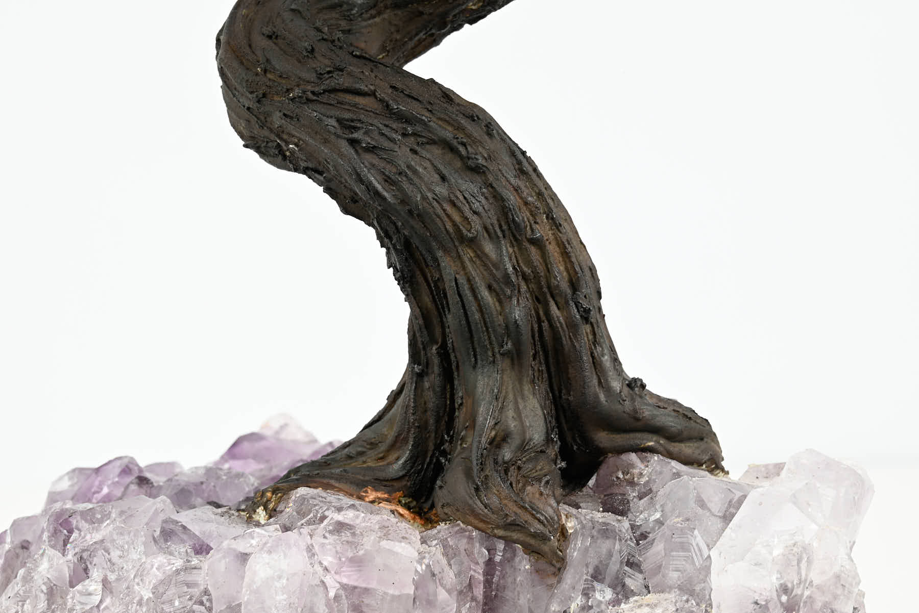 Handmade 38cm Tall Gemstone Tree with Amethyst base and 180 Sodalite gems - #TRSODA-36004