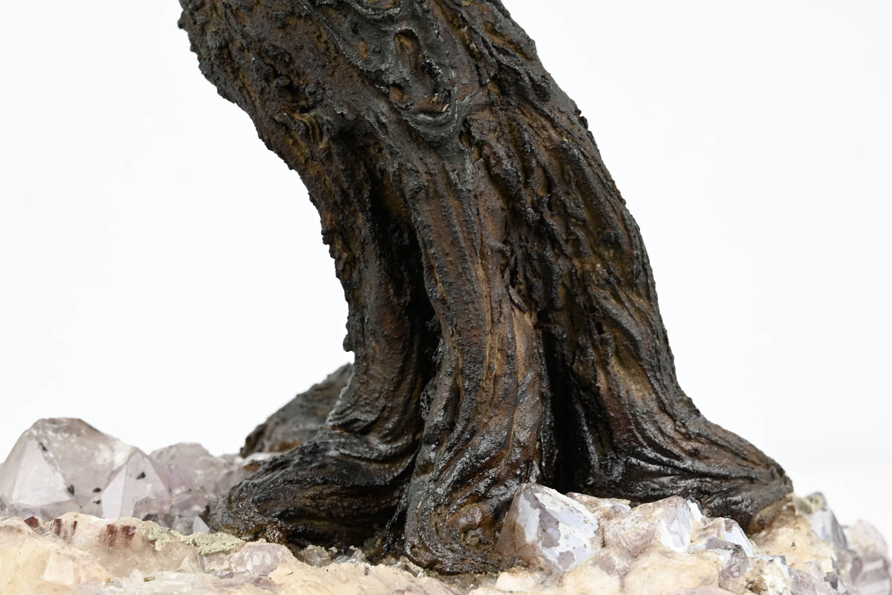 Handmade 35cm Tall Gemstone Tree with Amethyst base and 180 Sodalite gems - #TRSODA-36005