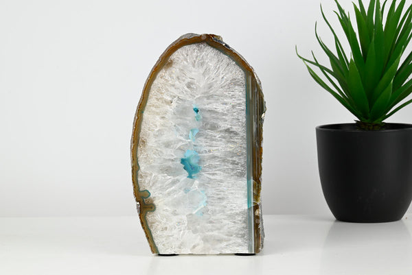 Teal Agate Night Lamp - 18cm tall - #LATEAL-38024